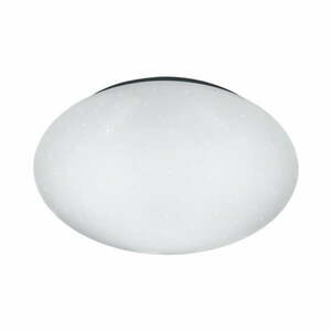 Biała okrągła lampa sufitowa LED Trio Putz, średnica 27 cm obraz