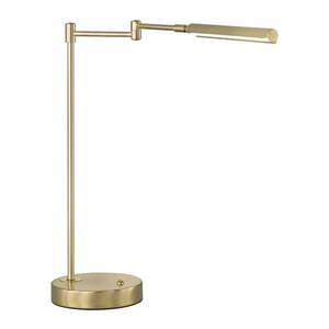 Lampa stołowa LED w kolorze złota z metalowym kloszem (wysokość 49 cm) Nami – Fischer & Honsel obraz