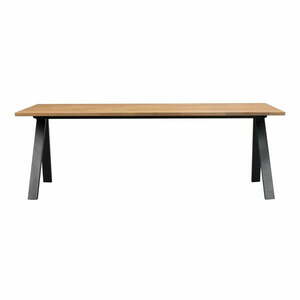 Rozkładany stół z blatem z drewna dębowego 220x100 cm Carradale – Rowico obraz