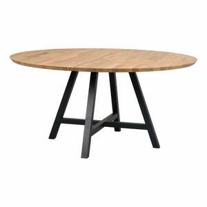 Okrągły stół z blatem z drewna dębowego 150x150 cm Carradale – Rowico obraz