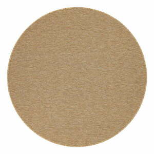 Brązowo-beżowy okrągły dywan odpowiedni na zewnątrz ø 160 cm Vagabond™ – Narma obraz