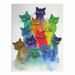 Obraz na płótnie Happy Cats, 30x40 cm obraz