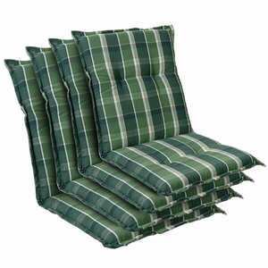 Blumfeldt Prato, poduszka na krzesło ogrodowe z niskim oparciem, poduszka na fotel ogrodowy, poliester, 50 x 100 x 8 cm, 4 x poduszka obraz