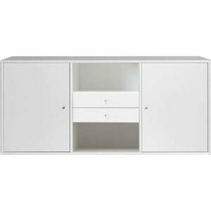 Biała niska komoda 133x61 cm Mistral – Hammel Furniture obraz