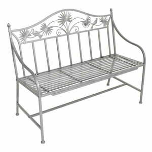 Szara metalowa ławka ogrodowa Talin – Garden Pleasure obraz