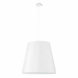 Biała lampa wisząca ze szklanym kloszem ø 50 cm Tresco – Nice Lamps obraz
