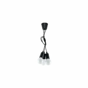 Czarna lampa wisząca 15x15 cm Rene – Nice Lamps obraz
