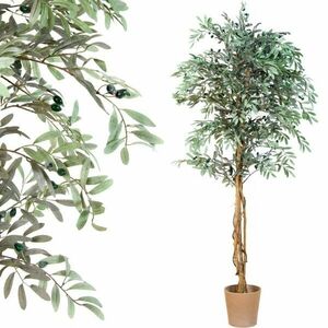 Drzewko sztuczne dekoracyjne - oliwne z oliwkami 180 cm obraz