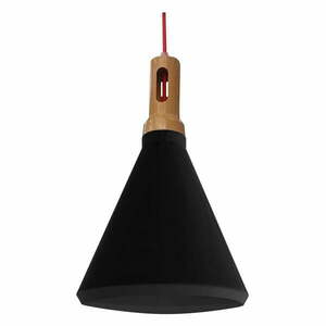 Czarna lampa wisząca z metalowym kloszem ø 26 cm Robinson – Candellux Lighting obraz