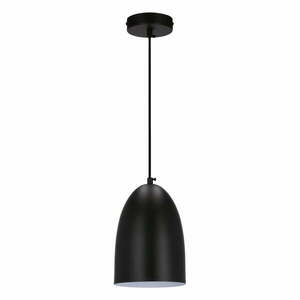 Czarna lampa wisząca z metalowym kloszem ø 14 cm Icaro – Candellux Lighting obraz