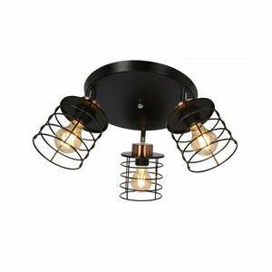 Czarna metalowa lampa sufitowa Glob – Candellux Lighting obraz