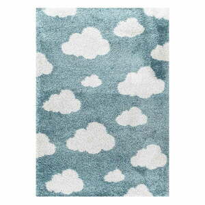 Niebieski antyalergiczny dywan dziecięcy 170x120 cm Clouds – Yellow Tipi obraz