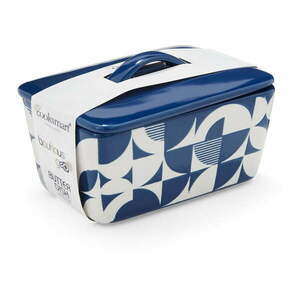 Biało-niebieska ceramiczna maselniczka – Cooksmart ® obraz