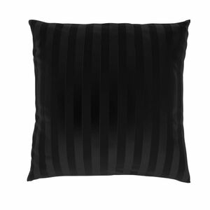 Poszewka na poduszkę Stripe czarny, 40 x 40 cm obraz