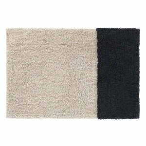 Czarno-kremowy dywanik łazienkowy 40x60 cm Maica – Kave Home obraz