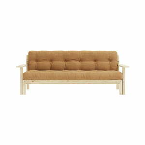 Musztardowa rozkładana sofa 218 cm Unwind – Karup Design obraz