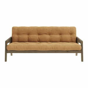 Musztardowa rozkładana sofa 190 cm Grab Carob – Karup Design obraz