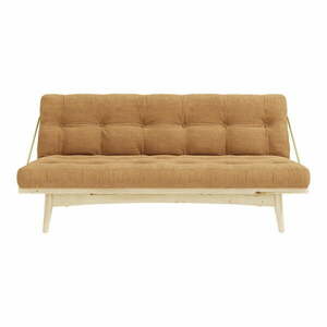 Musztardowa rozkładana sofa 190 cm Folk – Karup Design obraz