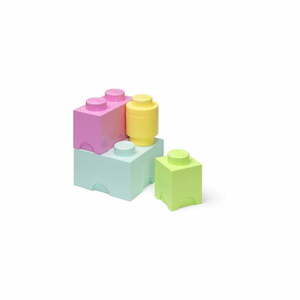 Plastikowe pojemniki dziecięce zestaw 4 szt. Box – LEGO® obraz