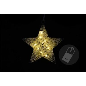 Świąteczna dekoracja - gwiazda, 25 cm, 10 diod LED obraz