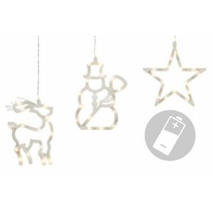 Świąteczna ozdoba - gwiazda, bałwan, renifer, LED FROST obraz