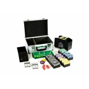 Pokerowy zestaw DELUXE 300 żetonów w walizce z akcesoriami obraz
