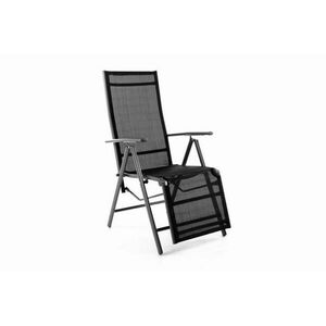Ogrodowe aluminiowe krzesło składane z podnóżkiem RELAX - an obraz