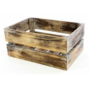 Drewniane pudełko VINTAGE DIVERO brązowe - 51 x 36 x 23 cm obraz