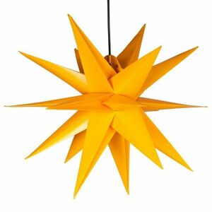 Dekoracja świąteczna - gwiazda 1 LED, 55 cm, żółta obraz