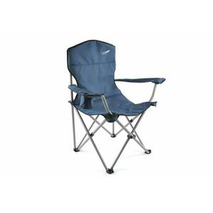 Składane krzesło na camping DIVERO XL -granatowe obraz