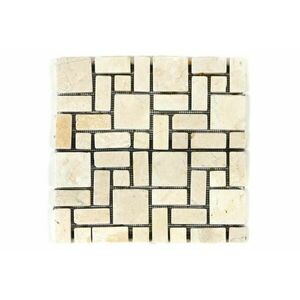 Mozaika marmurowa divero 1m² kremowa obraz