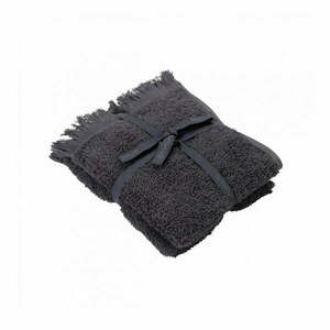Ciemnoszare bawełniane ręczniki zestaw 2 szt. 30x50 cm FRINO – Blomus obraz