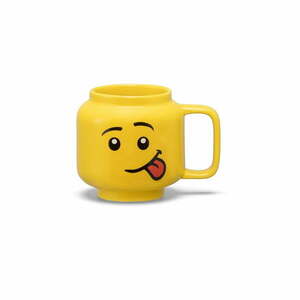 Żółty ceramiczny kubek dla dzieci 255 ml Head – LEGO® obraz