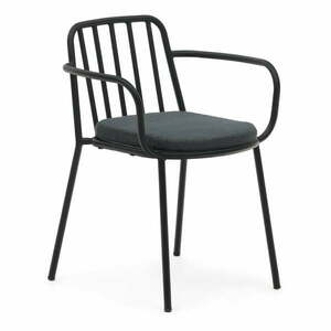 Czarne metalowe krzesło ogrodowe Bramant – Kave Home obraz