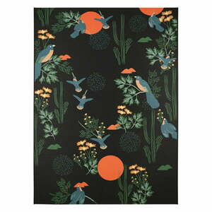 Czarny dywan 123x180 cm Bloom – Nattiot obraz