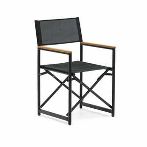 Czarne metalowe krzesło ogrodowe Llado – Kave Home obraz