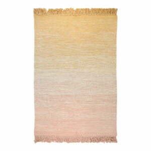 Pomarańczowo-różowy dywan odpowiedni do prania 100x150 cm Kirthy – Nattiot obraz