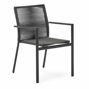Ciemnoszare metalowe krzesło ogrodowe Culip – Kave Home obraz