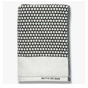 Czarno-biały bawełniany ręcznik 50x100 cm Grid – Mette Ditmer Denmark obraz