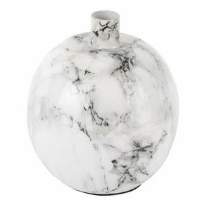 Biało-czarny żelazny świecznik PT LIVING Marble, wys. 15 cm obraz