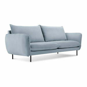 Jasnoniebieska aksamitna sofa 160 cm Vienna – Cosmopolitan Design obraz