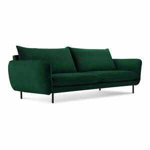 Ciemnozielona aksamitna sofa 230 cm Vienna – Cosmopolitan Design obraz