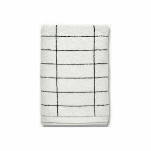 Biały bawełniany ręcznik 50x100 cm Tile Stone – Mette Ditmer Denmark obraz