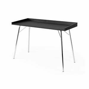 Czarne biurko Woodman Rayburn, 115x52 cm obraz