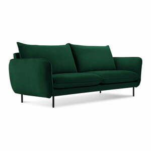 Ciemnozielona aksamitna sofa 160 cm Vienna – Cosmopolitan Design obraz
