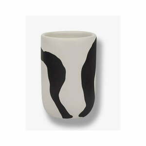 Czarno-biały ceramiczny kubek na szczoteczki do zębów Icon – Mette Ditmer Denmark obraz