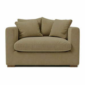 Beżowy sztruksowy fotel Comfy – Scandic obraz