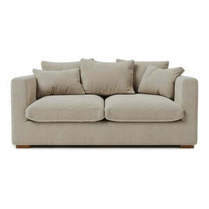 Kremowa sztruksowa sofa 175 cm Comfy – Scandic obraz
