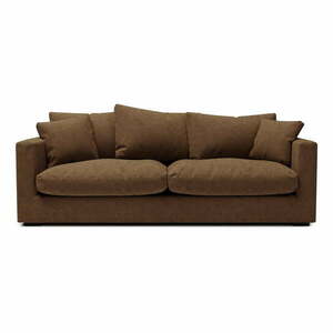 Brązowa sofa 220 cm Comfy – Scandic obraz