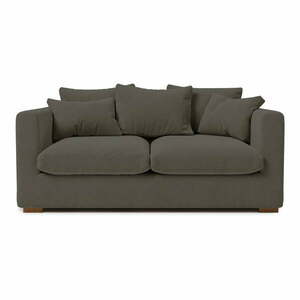 Ciemnoszara sztruksowa sofa 175 cm Comfy – Scandic obraz